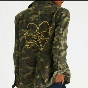 NWOT Camo Jacket Size XS Trendy